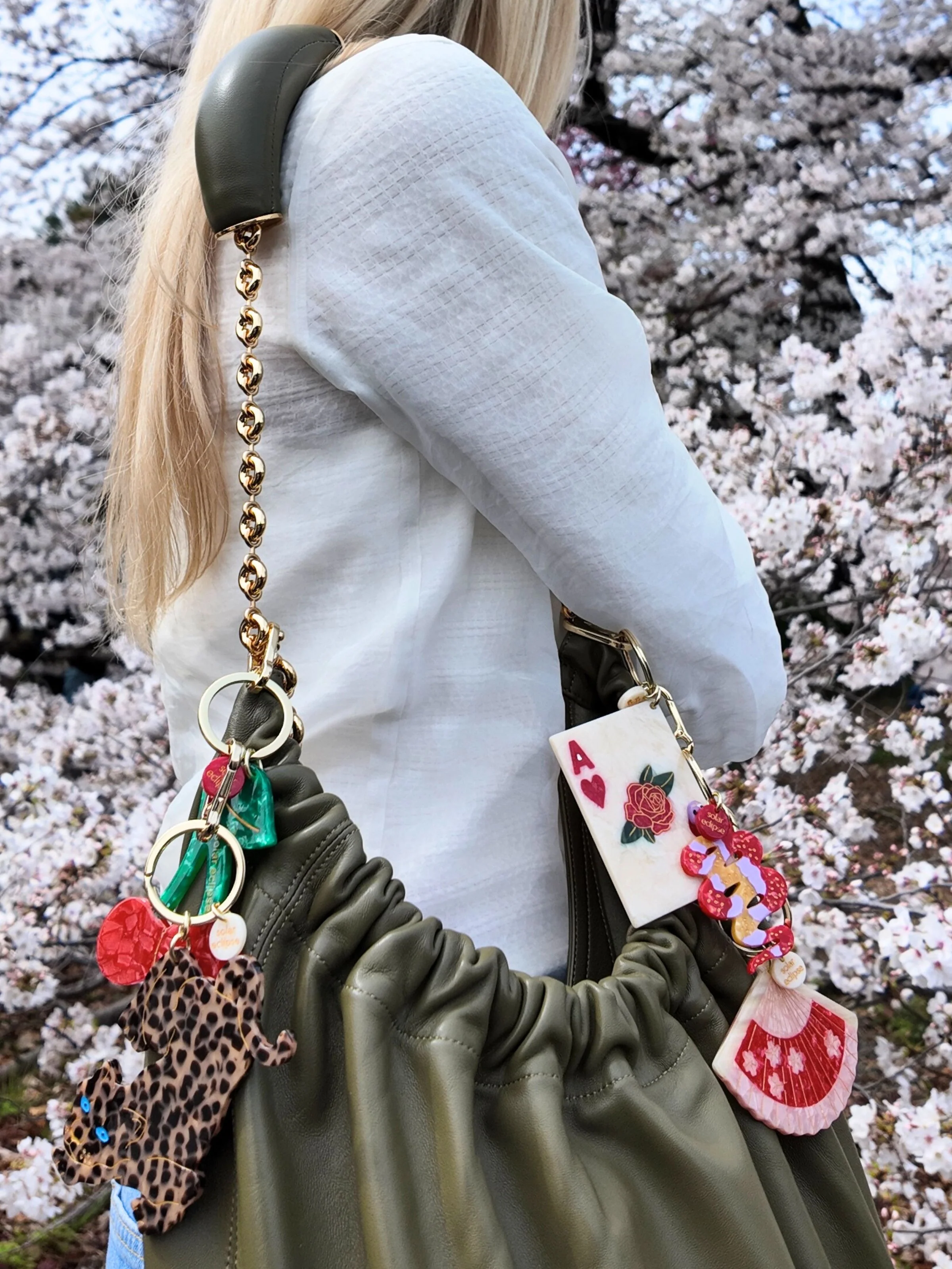 Hand-painted Leopard Bag Charm + Keychain | Eco-Friendly - Image 5